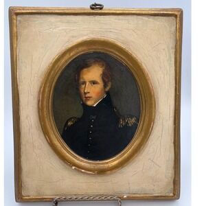 Vintage‎ Transfer ware plaque Major John Biddle Mid Century Classic Military